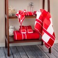 Hastings Home 6 Piece Bathroom Towel Set- Luxurious Spa Quality 100 Percent Cotton Machine Washable (Red/Burgundy) 367382ZBN